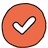 Checkmark in a circle icon